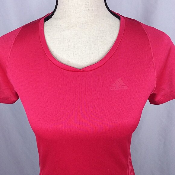 Adidas Climacool Supernova Top Womens Size Small V-Neck Short Sleeve Workout - Picture 5 of 10